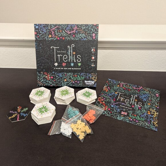 Trellis Zen Blossoms Strategic Floral Botanical Beautiful Party Family Boardgame - Picture 1 of 13